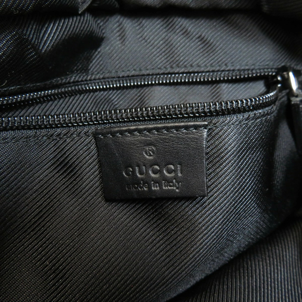 Gucci bag black GG tote leather canvas - Picture 6 of 11